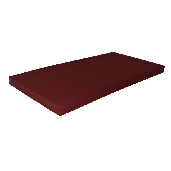 A &amp; L Swing Bed Cushions Cushions 4ft / Burgundy