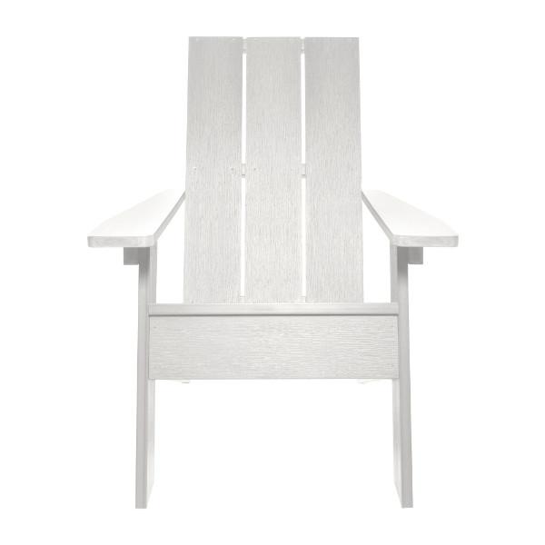 Adirondack 1 Barcelona Modern Chair With 1 Barcelona Modern Side Table &amp; 1 Folding Ottoman Conversation Set