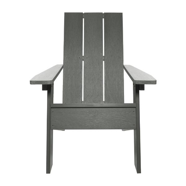 Adirondack 1 Barcelona Modern Chair With 1 Folding Ottoman Conversation Set