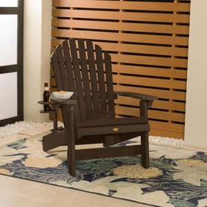 Adirondack 1 King Hamilton Folding and Reclining Outdoor Chair with 1 Easy-add Cup Holder Conversation Set