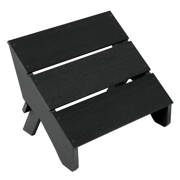 Adirondack Barcelona Modern Folding Ottoman Ottoman Black