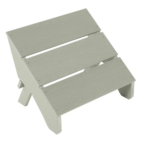 Adirondack Barcelona Modern Folding Ottoman Ottoman Eucalyptus