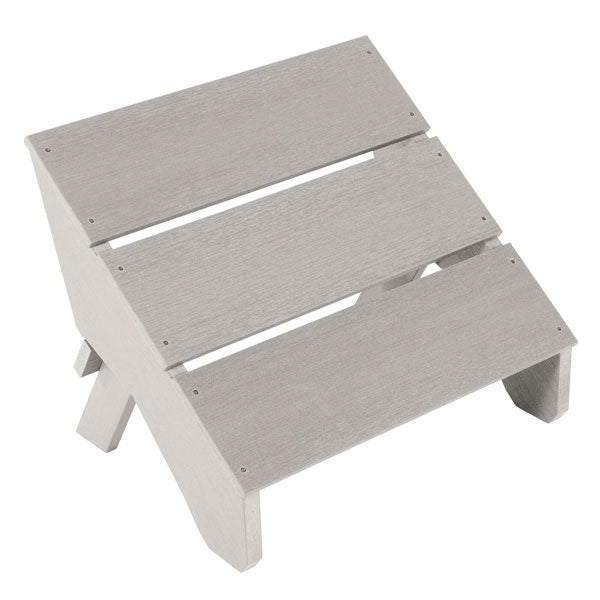 Adirondack Barcelona Modern Folding Ottoman Ottoman Harbor Gray