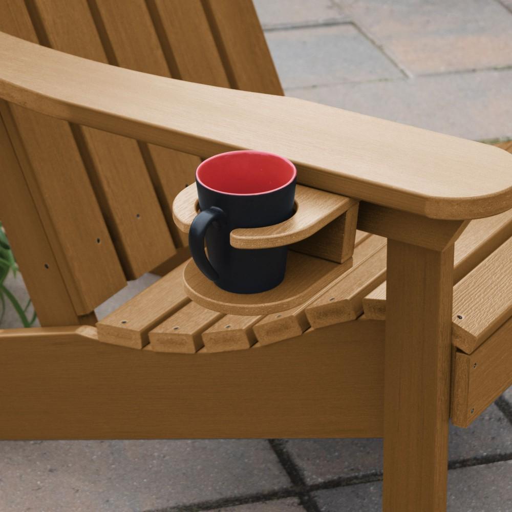 Adirondack Classic Westport Chair with Cup Holder &amp; Folding Ottoman - The Charming Bench Company