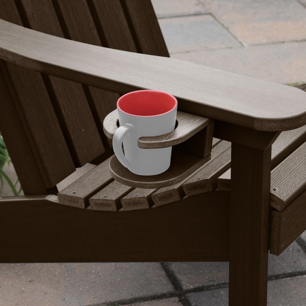 Adirondack Classic Westport Chair with Cup Holder &amp; Folding Ottoman - The Charming Bench Company