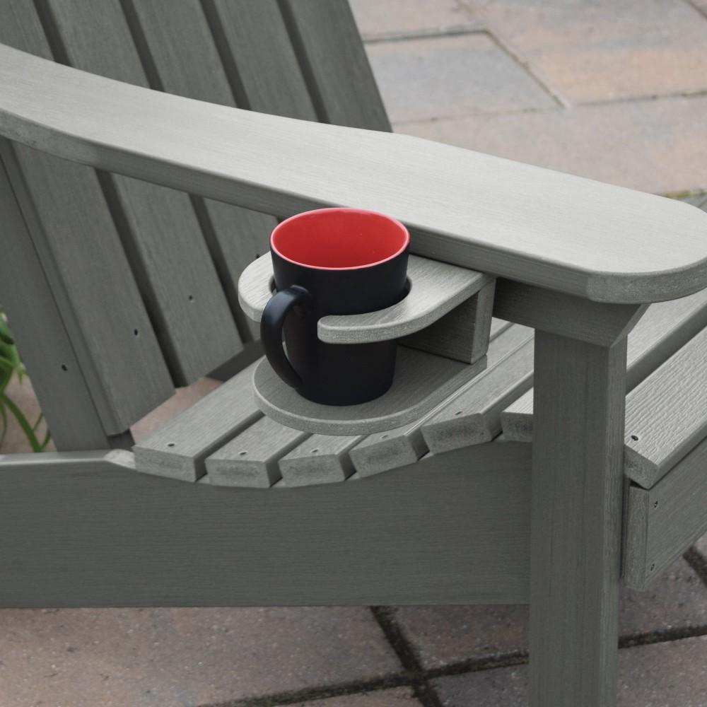 Adirondack Classic Westport Chair with Cup Holder &amp; Folding Ottoman - The Charming Bench Company