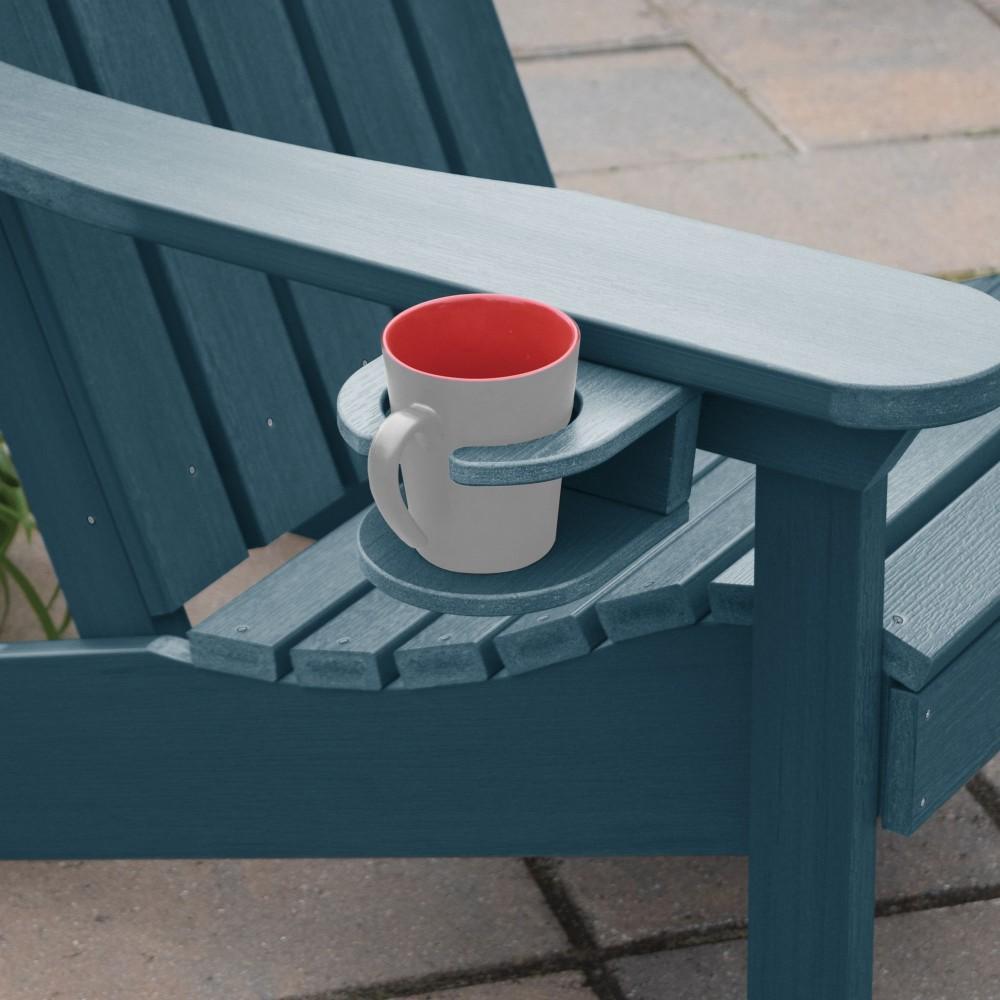 Adirondack Classic Westport Chair with Cup Holder &amp; Folding Ottoman - The Charming Bench Company