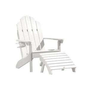 Adirondack Classic Westport Chair with Cup Holder & Folding Ottoman - The Charming Bench Company