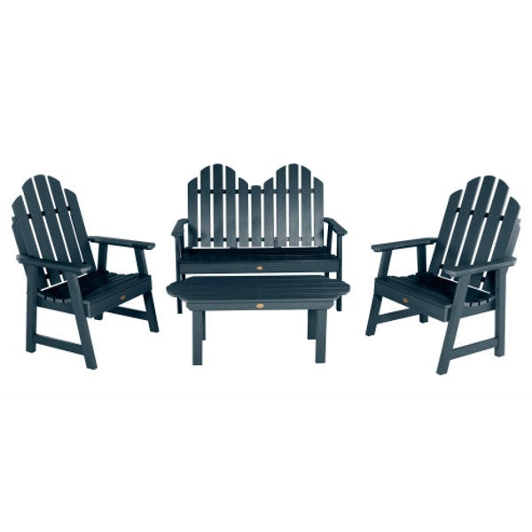 Adirondack Classic Westport Garden Conversation Set Conversation Set Federal Blue