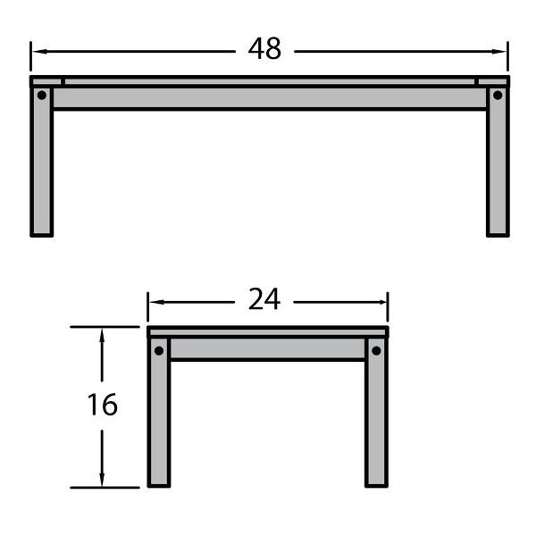 Adirondack/Deep Seating Outdoor Conversation Table Outdoor Table