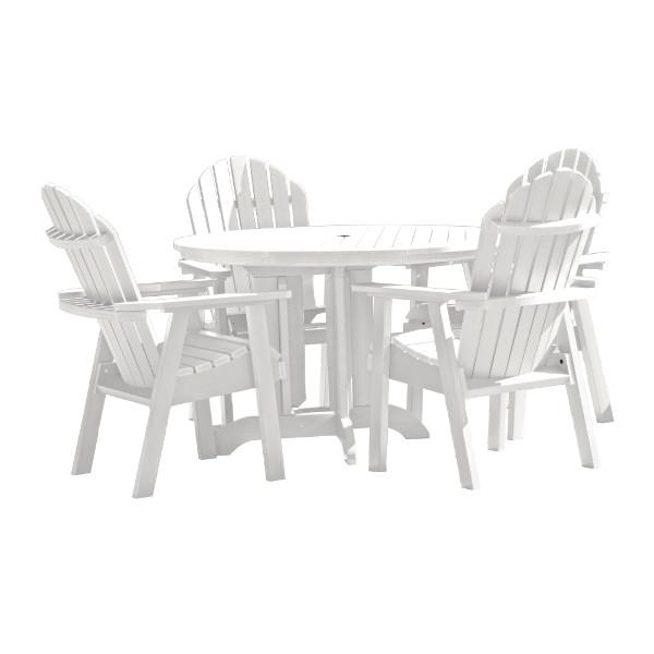 Adirondack Hamilton 5pc Round Dining Set Dining Set White