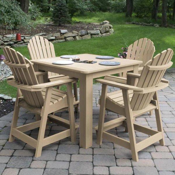 Adirondack Hamilton 5pc Square Counter Height Outdoor Dining Set Dining Set
