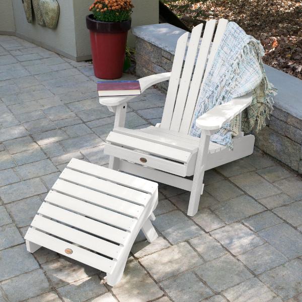 Adirondack Hamilton Folding &amp; Reclining Chair with Folding Ottoman Outdoor Chair