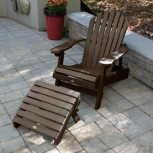 Adirondack Hamilton Folding & Reclining Chair with Folding Ottoman Outdoor Chair