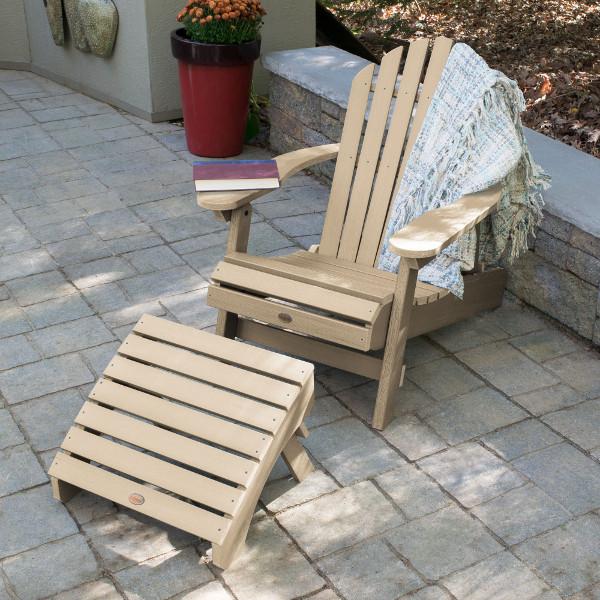 Adirondack Hamilton Folding &amp; Reclining Chair with Folding Ottoman Outdoor Chair