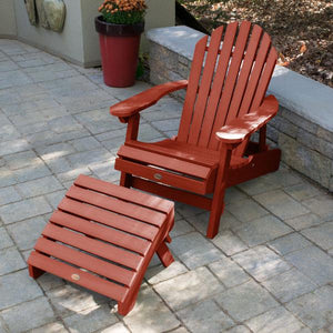 Adirondack Hamilton Folding & Reclining Chair with Folding Ottoman Outdoor Chair