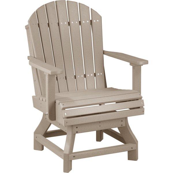 Adirondack Swivel Chair Swivel Chair Dining Height / Weatherwood