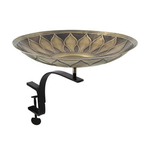 African Daisy Birdbath Birdbath Birdbath with Rail Mount Bracket