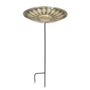 African Daisy Birdbath Birdbath Red Birdbath with Rail Mount Bracket