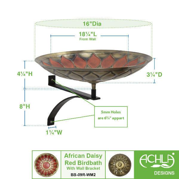 African Sunflower Birdbath Birdbath
