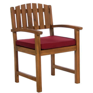 All Things Cedar 5-Piece Oval Dining Chair Set & Cushion dining set Red