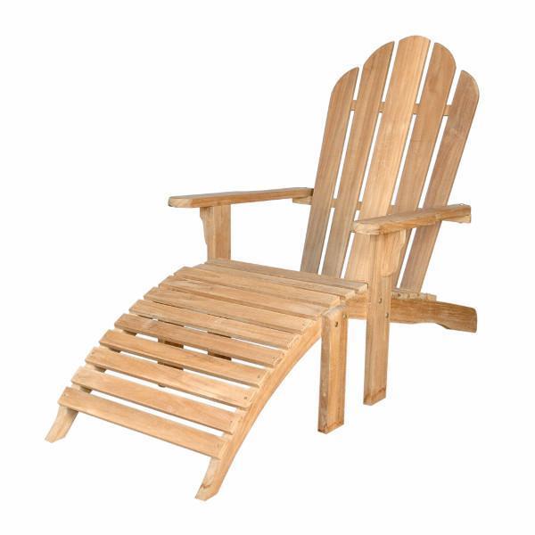 Anderson Teak Adirondack Chair With Ottoman Adirondack