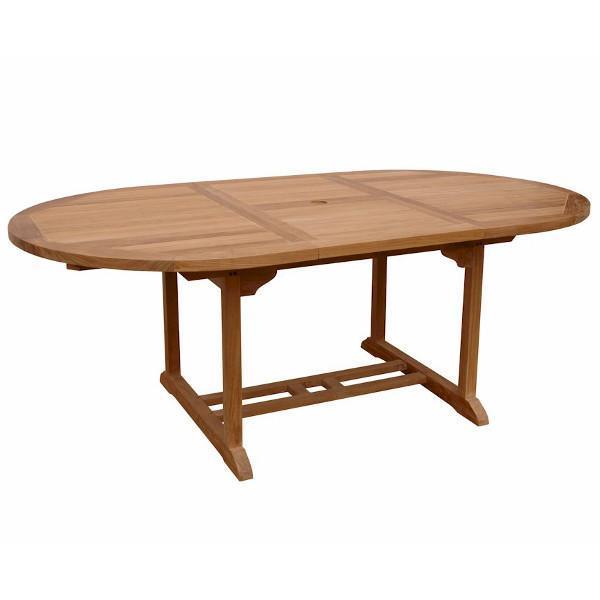 Anderson Teak Bahama 71" Oval Extension Table Extra Thick Wood Outdoor Tables