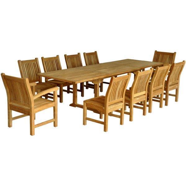 Anderson Teak Bahama Sahara 11-Pieces 10' Rectangular Dining Set Dining Set