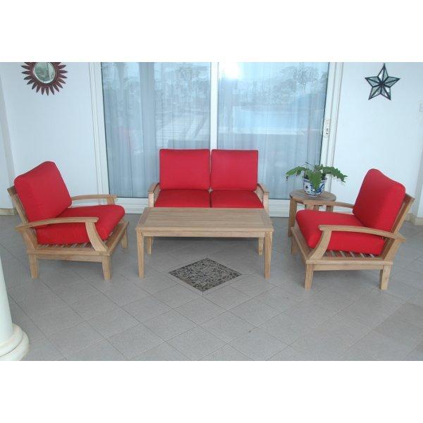 Anderson Teak Brianna 5-Pieces Deep Seating Loveseat Set Seating Set