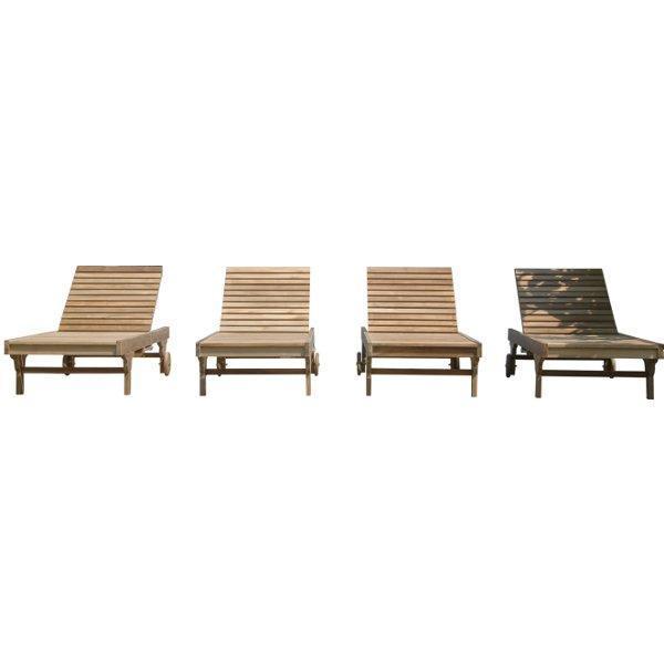 Anderson Teak Capri Sun Lounger 4-Pieces Set Lounger