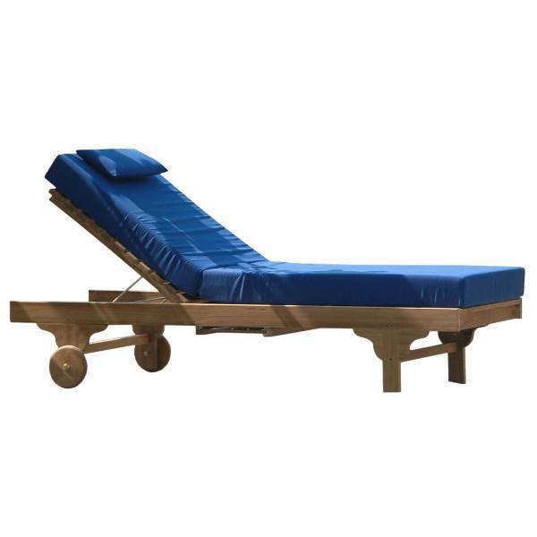 Anderson Teak Capri Sun Lounger Adjusted Back &amp; Side Tray Lounger