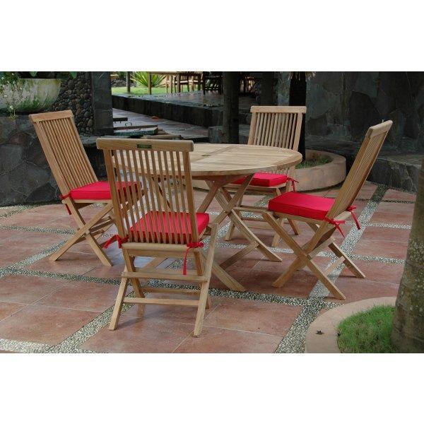 Anderson Teak Classic Bahama 5-Pieces Folding Dining Set Dining Set