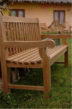 Anderson Teak Devonshire Extra Thick Bench Garden Benches No Cushion / 3 Seater