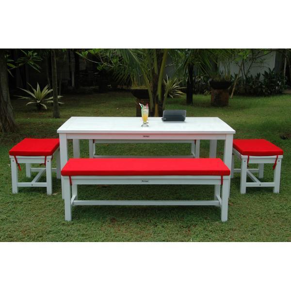 Anderson Teak Riviera Manhattan 5-Pieces Dining Set Picnic Table