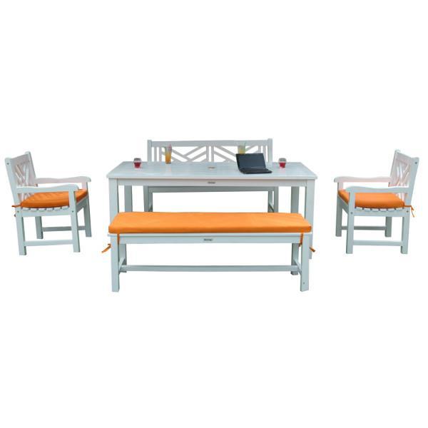 Anderson Teak Riviera Notthingham 5-Pieces Dining Set Picnic Table