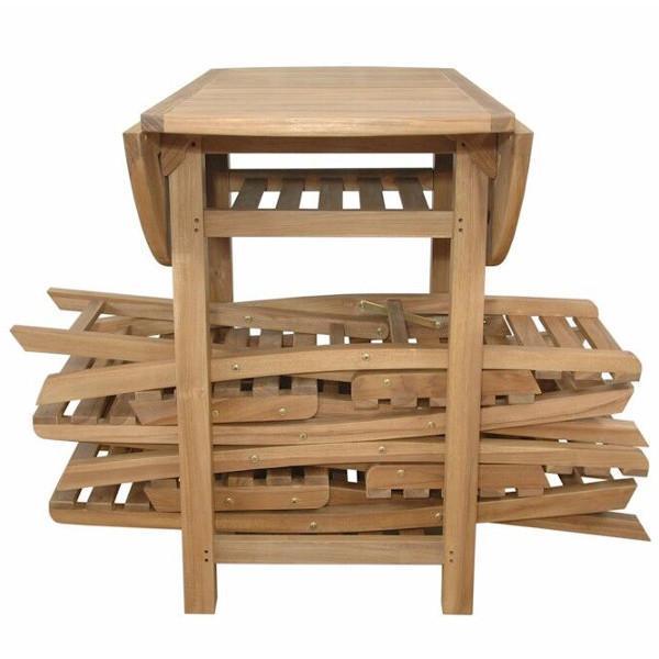 Anderson Teak Seacrest 5-Pieces Counter Table Set Bar Set