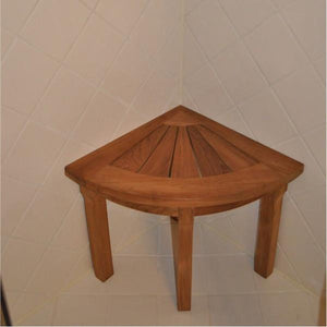 Anderson Teak Shower Stool Corner Shower Stool
