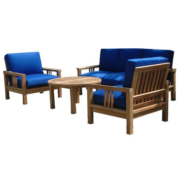Anderson Teak SouthBay Deep Seating 5-Pieces Conversation Set C Seating Set