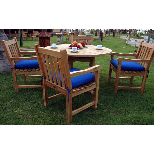 Anderson Teak Tosca Classic Armchair 5-Pieces Dining Set Dining Set