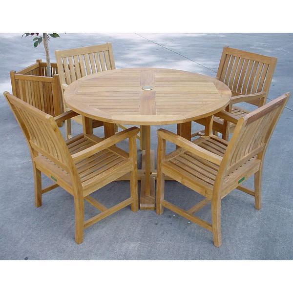 Anderson Teak Tosca Rialto Armchair 5-Pieces Dining Set Dining Set