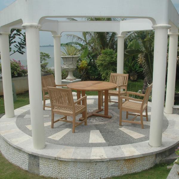 Anderson Teak Tosca Rialto Armchair 5-Pieces Dining Set Dining Set