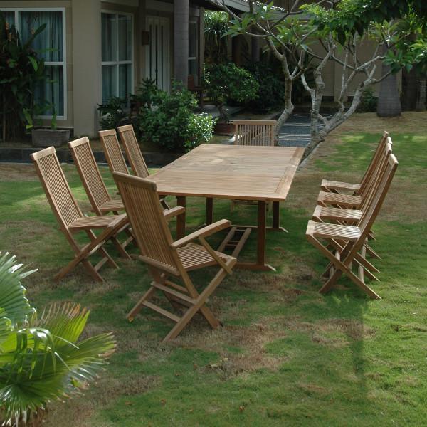 Anderson Teak Valencia Classic 11-Pieces Dining Set Dining Set