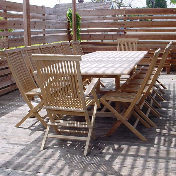 Anderson Teak Valencia Classic 15-Pieces Dining Set Dining Set