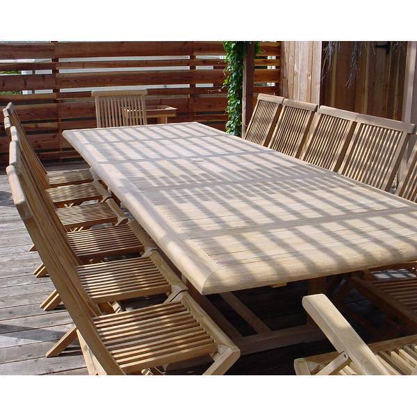 Anderson Teak Valencia Classic 15-Pieces Dining Set Dining Set