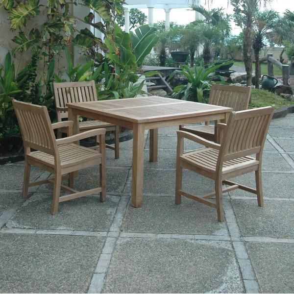 Anderson Teak Windsor Rialto Armchair 5-Pieces Dining Set Dining Set