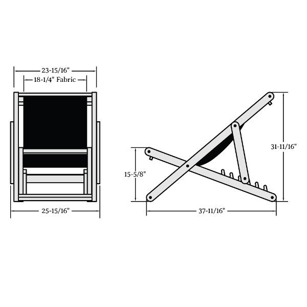 Arabella Folding Sling Chair Sling Chair