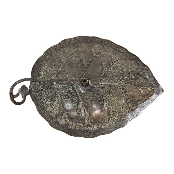 Aspen Leaf Birdbath Birdbath with Wall Mount Bracket