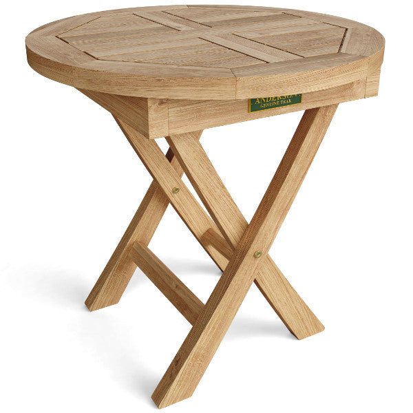 Bahama 20" Mini Side Round Folding Table Outdoor Tables