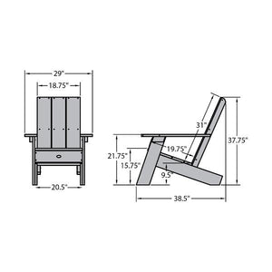 Barcelona Modern Adirondack Chair Adirondack Chair