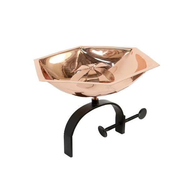 Bee Fountain and Birdbath Fountain and Birdbath Birdbath with Over Rail Bracket
